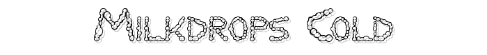 Milkdrops cold font